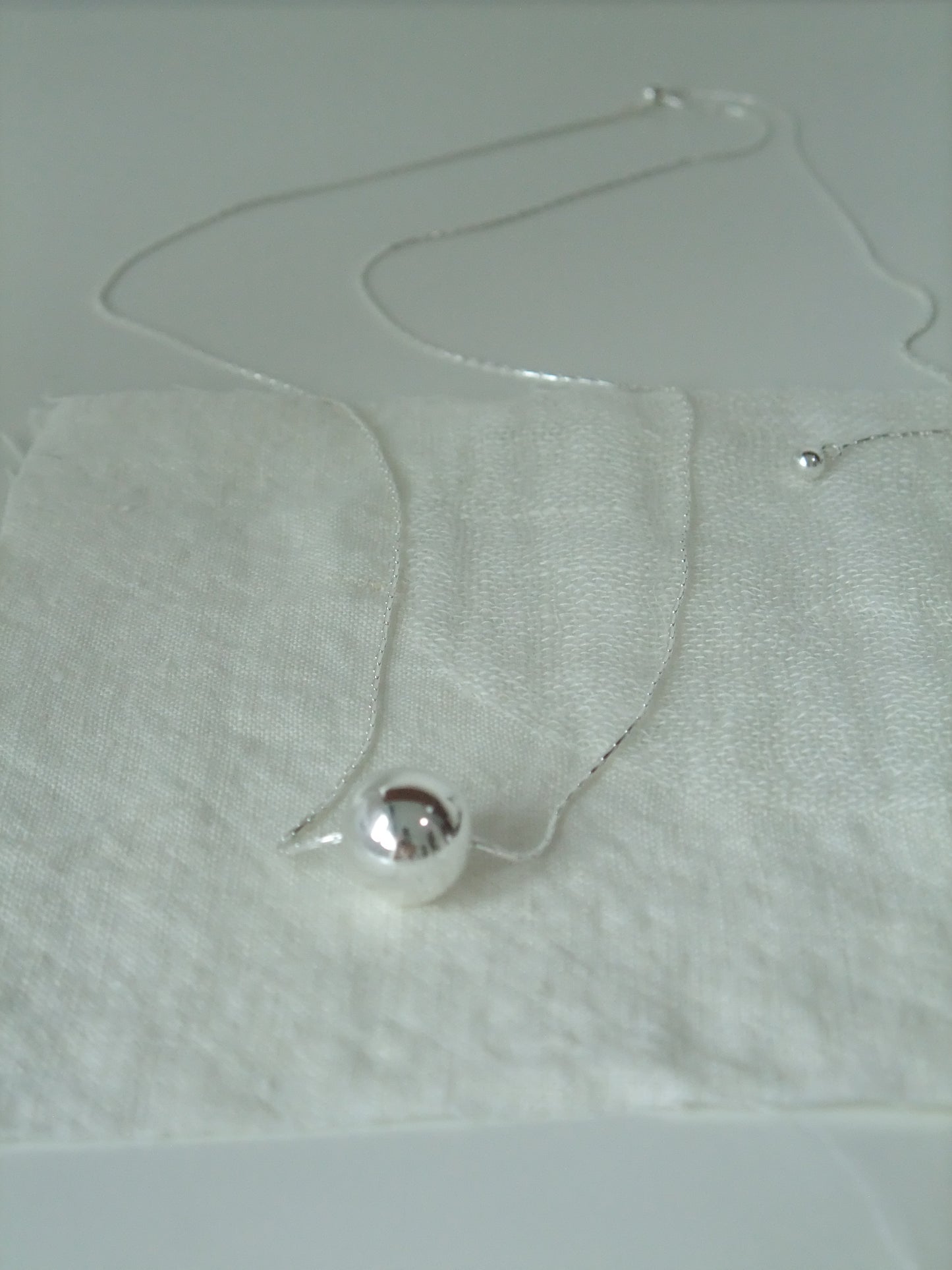 925 SILVER LARGE BALL NECKLACE