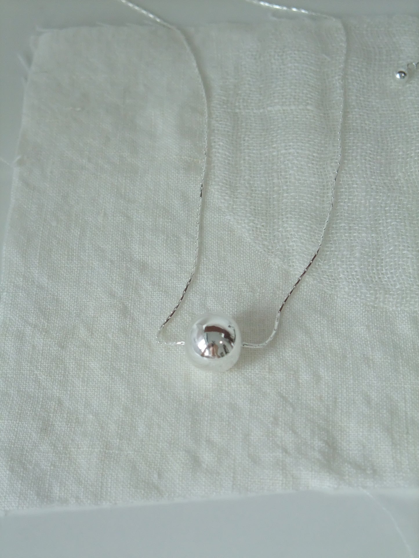 925 SILVER LARGE BALL NECKLACE