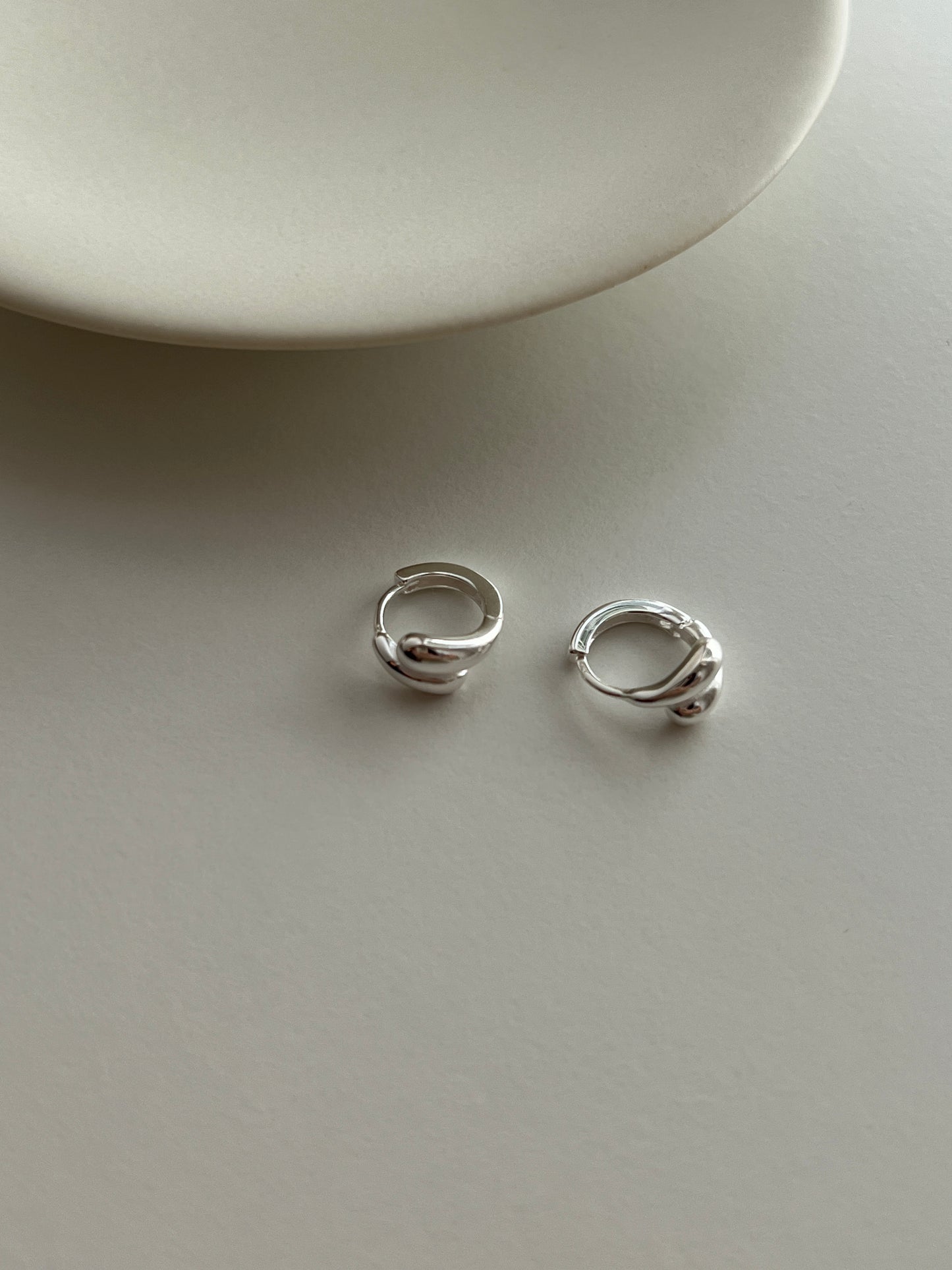 925 SILVER CHUBBY TWINS EARRING