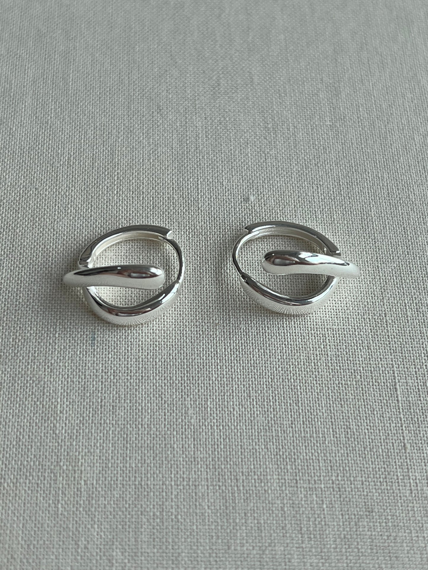 925 SILVER DUO EARRING