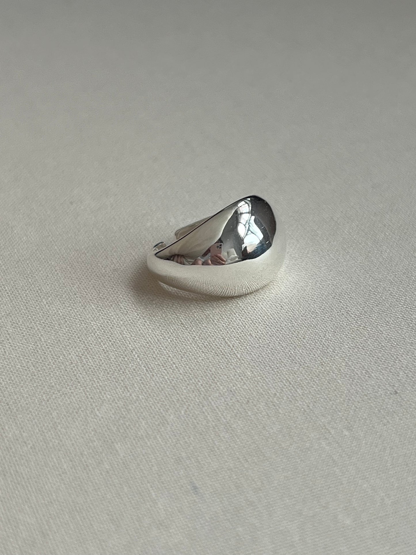 925 SILVER CHUBBY ROUND RING