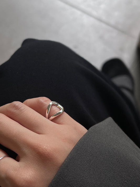 925 SILVER IRREGULAR RING