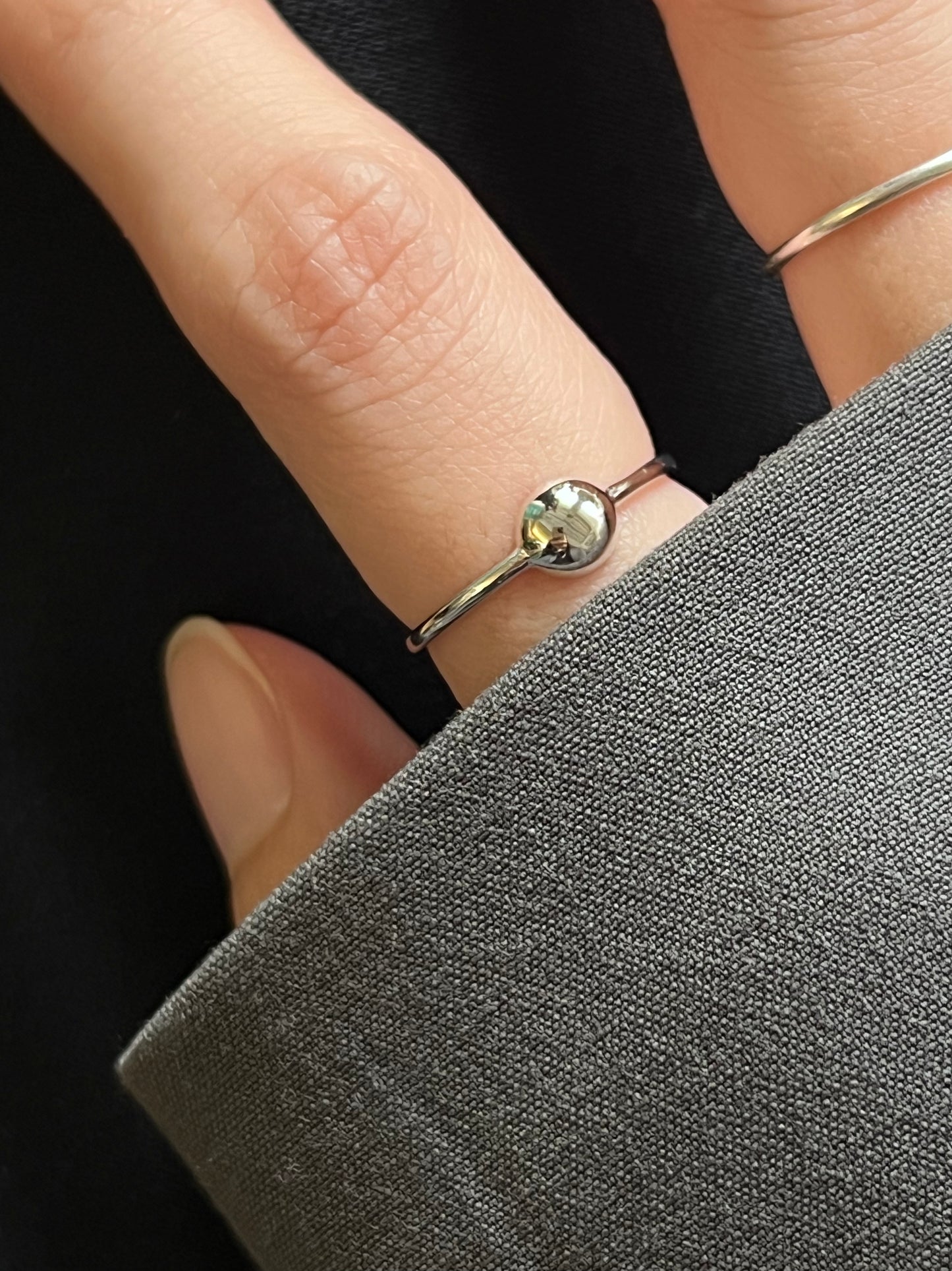 925 SILVER MINI BALL RING